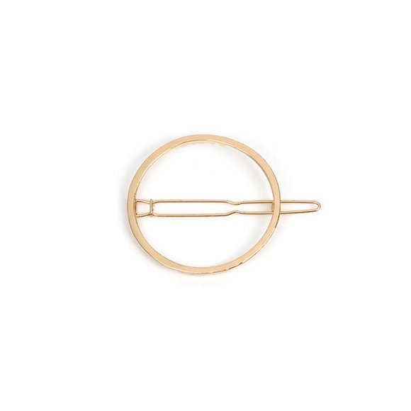 CIrcle Round Metal Hair Clip Set - Picture 3 of 7